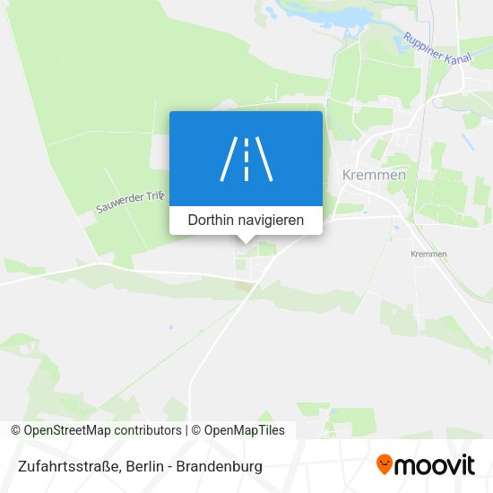 Zufahrtsstraße Karte