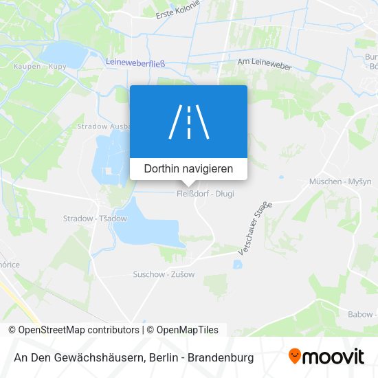 An Den Gewächshäusern Karte