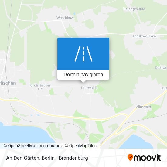 An Den Gärten Karte