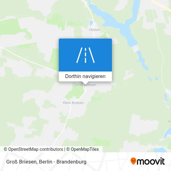 Groß Briesen Karte