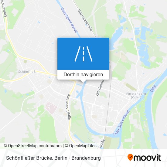 Schönfließer Brücke Karte