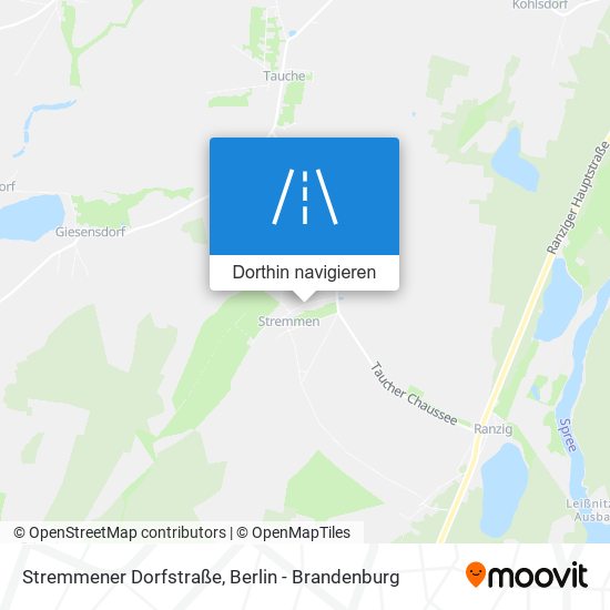 Stremmener Dorfstraße Karte