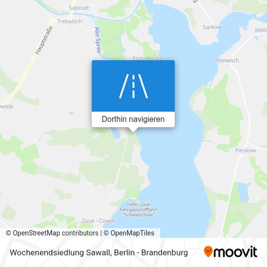 Wochenendsiedlung Sawall Karte