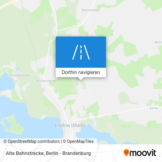 Alte Bahnstrecke Karte