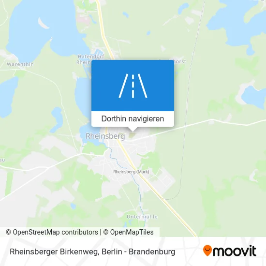 Rheinsberger Birkenweg Karte