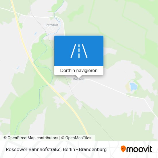 Rossower Bahnhofstraße Karte