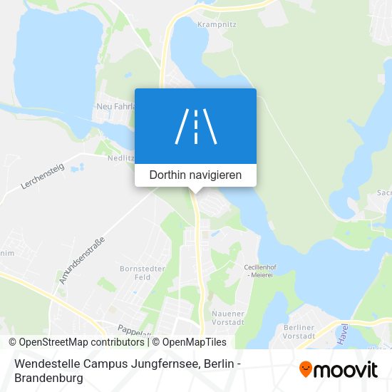 Wendestelle Campus Jungfernsee Karte
