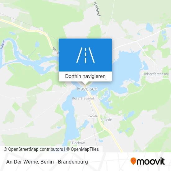 An Der Weme Karte