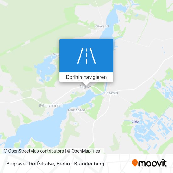 Bagower Dorfstraße Karte