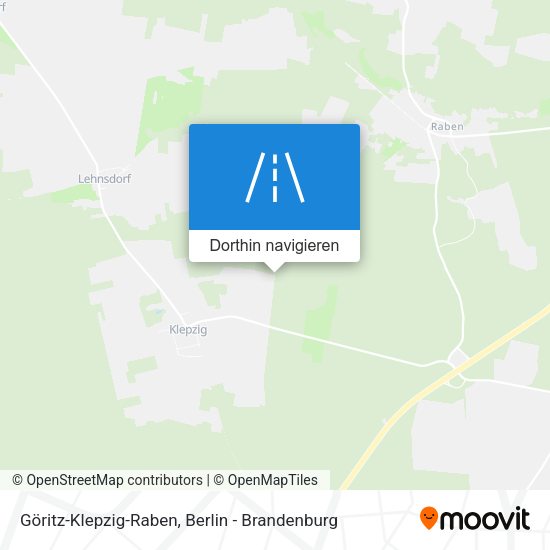 Göritz-Klepzig-Raben Karte