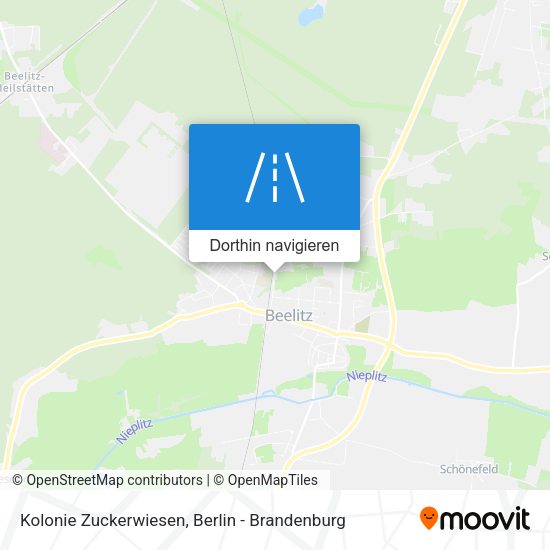 Kolonie Zuckerwiesen Karte
