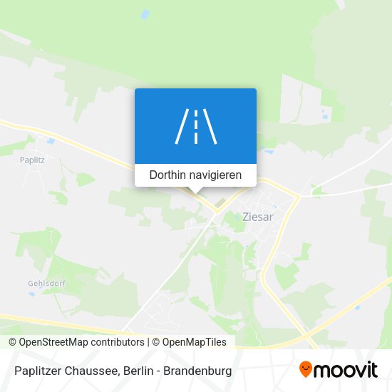 Paplitzer Chaussee Karte
