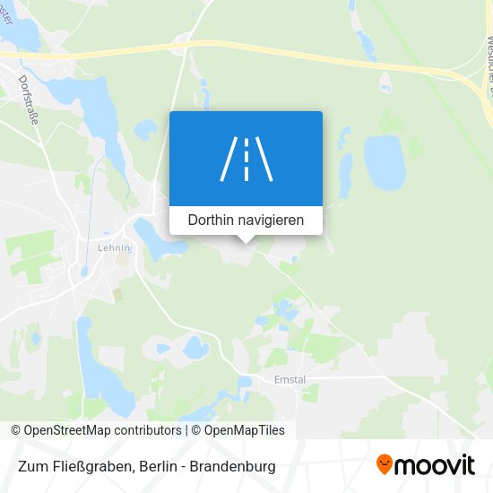 Zum Fließgraben Karte