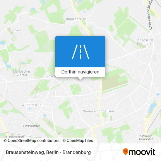 Brausensteinweg Karte