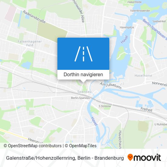 Galenstraße/Hohenzollernring Karte