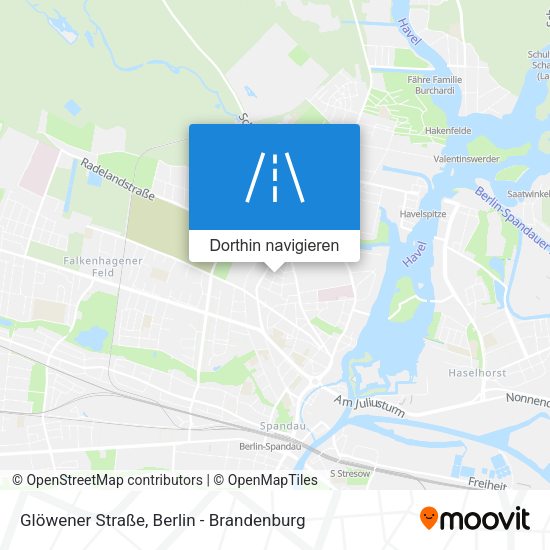 Glöwener Straße Karte