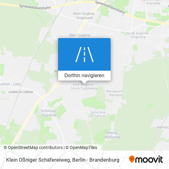 Klein Oßniger Schäfereiweg Karte