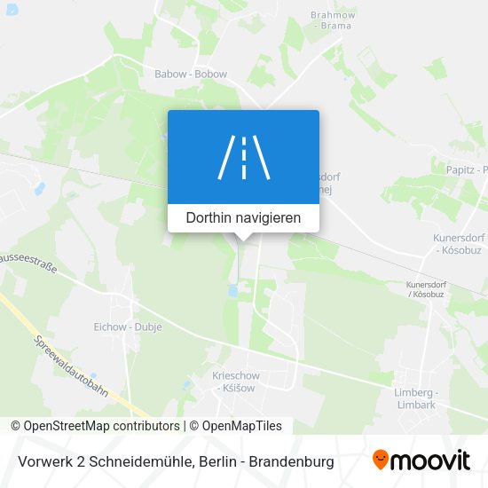 Vorwerk 2 Schneidemühle Karte