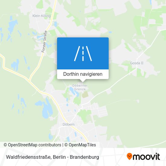 Waldfriedensstraße Karte