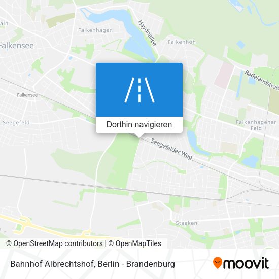 Bahnhof Albrechtshof Karte