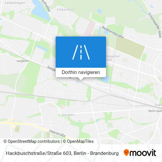 Hackbuschstraße/Straße 603 Karte