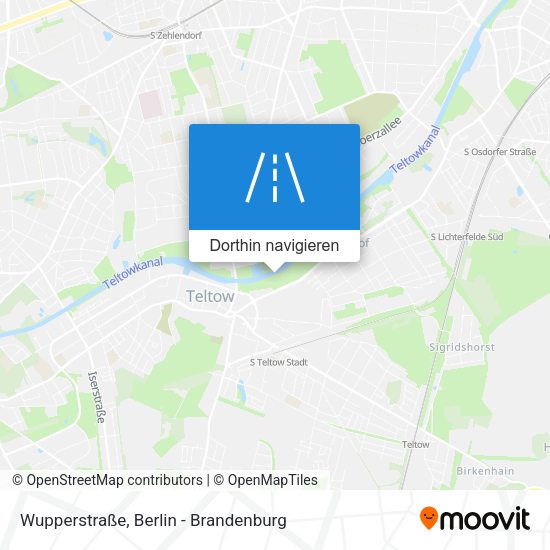 Wupperstraße Karte