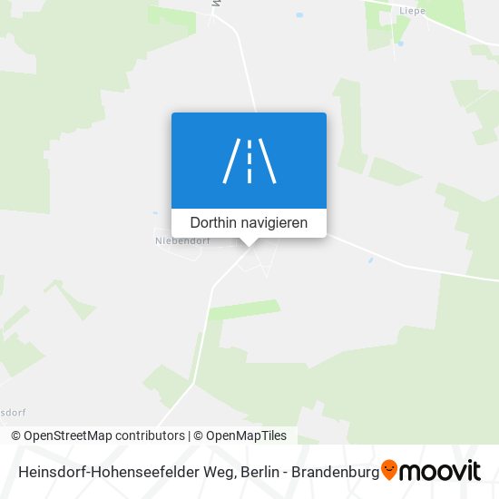 Heinsdorf-Hohenseefelder Weg Karte