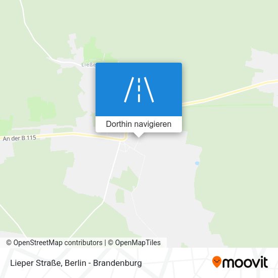 Lieper Straße Karte