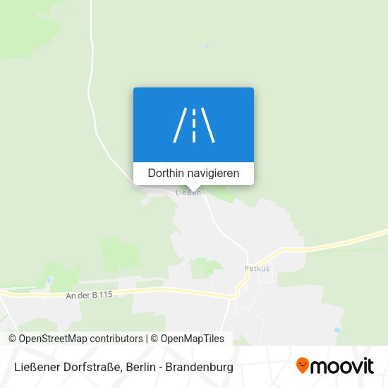 Ließener Dorfstraße Karte