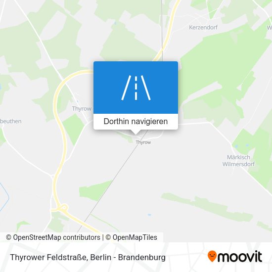 Thyrower Feldstraße Karte