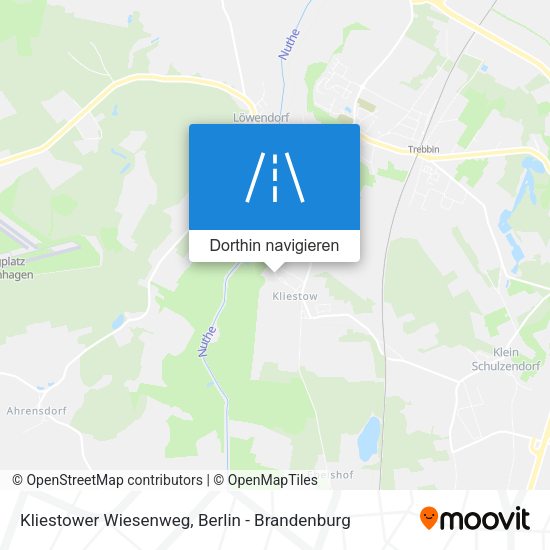 Kliestower Wiesenweg Karte
