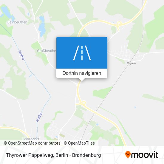 Thyrower Pappelweg Karte