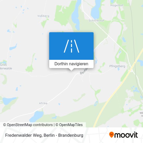 Fredenwalder Weg Karte