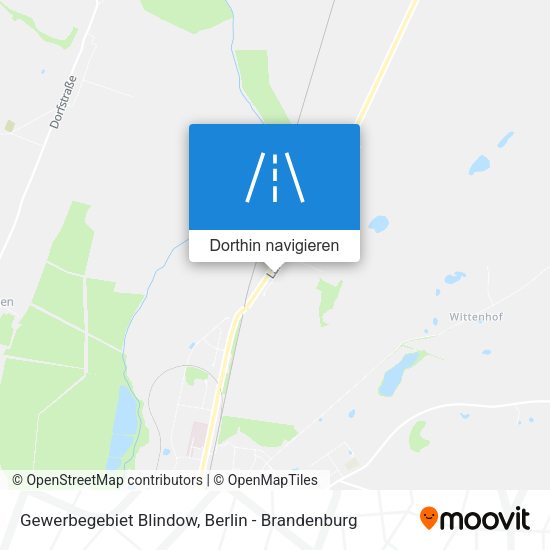 Gewerbegebiet Blindow Karte