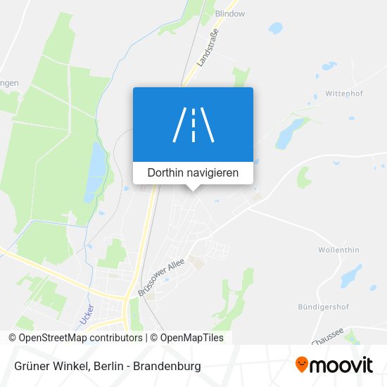Grüner Winkel Karte