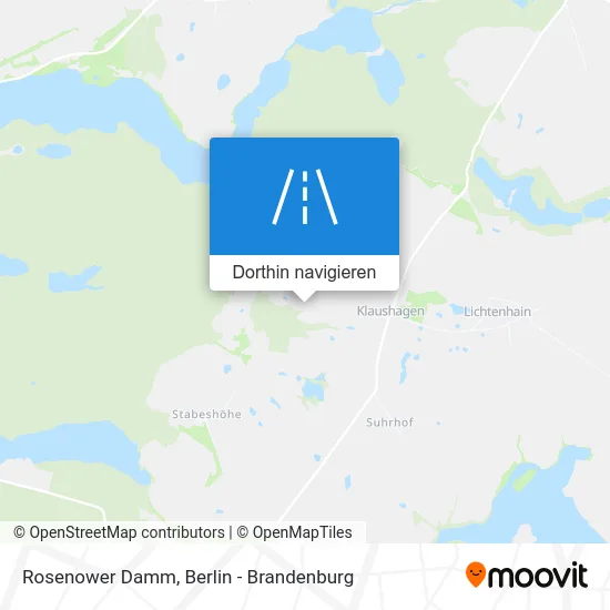Rosenower Damm Karte
