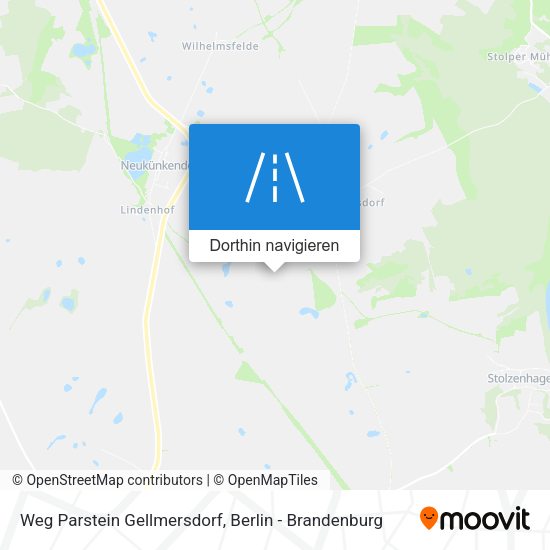 Weg Parstein Gellmersdorf Karte