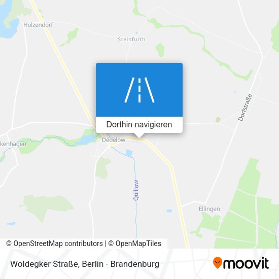 Woldegker Straße Karte
