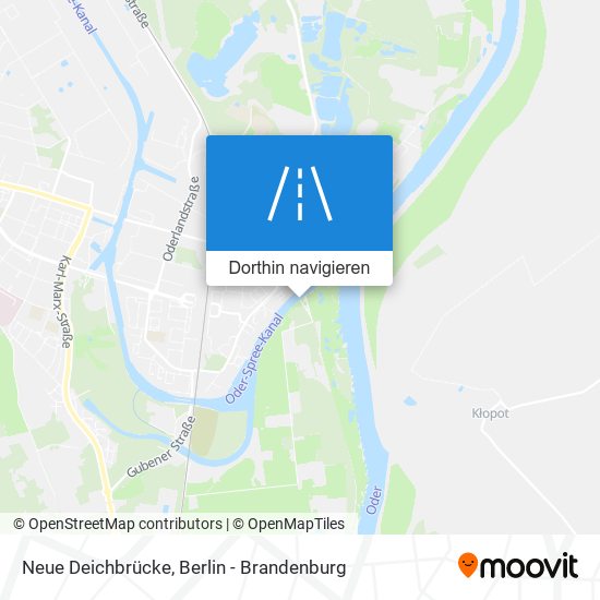 Neue Deichbrücke Karte