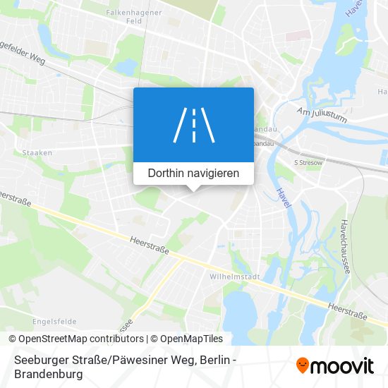 Seeburger Straße/Päwesiner Weg Karte