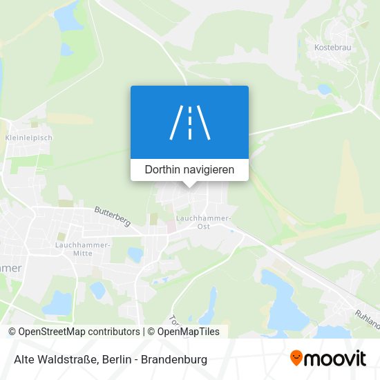 Alte Waldstraße Karte