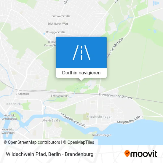 Wildschwein Pfad Karte