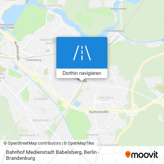 Bahnhof Medienstadt Babelsberg Karte