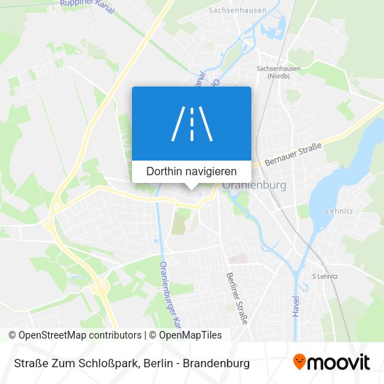 Straße Zum Schloßpark Karte