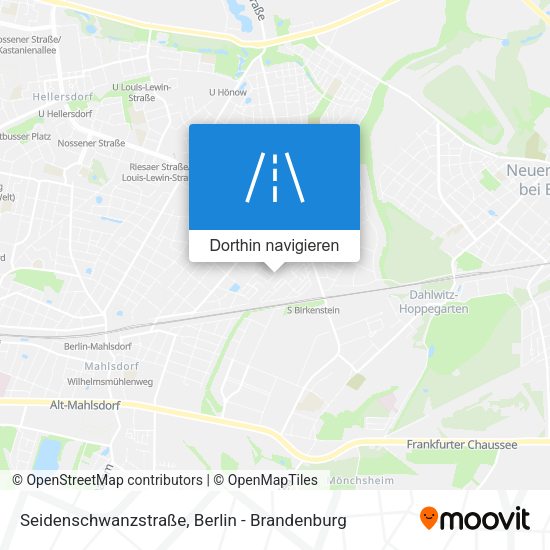 Seidenschwanzstraße Karte