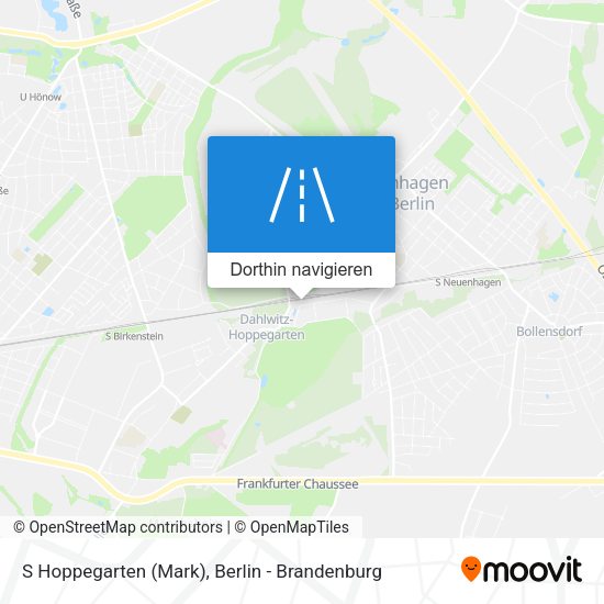 S Hoppegarten (Mark) Karte
