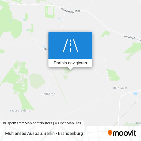 Mühlensee Ausbau Karte