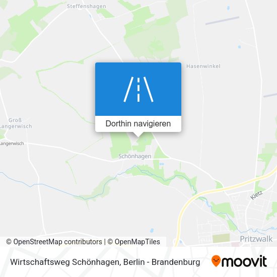 Wirtschaftsweg Schönhagen Karte