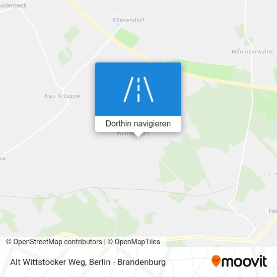 Alt Wittstocker Weg Karte
