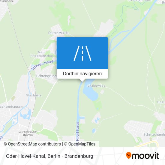 Oder-Havel-Kanal Karte
